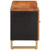 vidaXL Meuble TV marron et noir 105x33,5x46 cm bois massif manguier