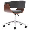 vidaXL Chaises pivotantes &agrave; manger lot de 6 gris tissu