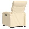 vidaXL Fauteuil inclinable électrique crème tissu