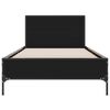 vidaXL Cadre de lit sans matelas noir 90x200 cm