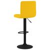 vidaXL Tabourets de bar lot de 2 jaune moutarde velours