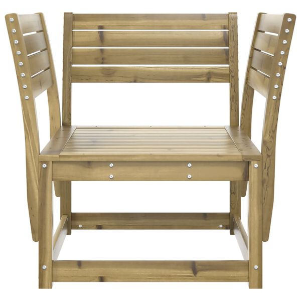 vidaXL Chaise de jardin bois de pin impr&eacute;gn&eacute;