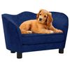 vidaXL Canap&eacute; pour chien Bleu 66x43x40 cm Peluche