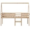 vidaXL Lit haut sans matelas 90x190 cm bois de pin massif