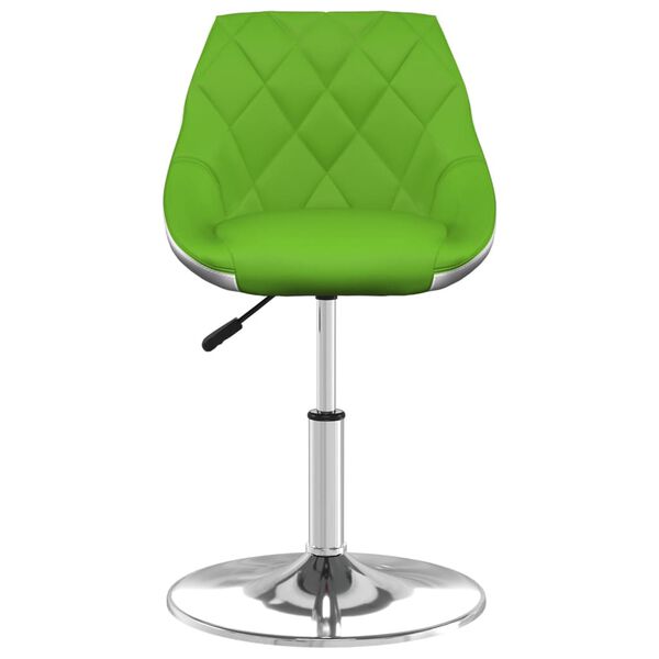 vidaXL Tabouret de bar Vert et blanc Similicuir