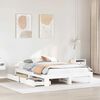 vidaXL Cadre de lit sans matelas blanc 160x200 cm bois de pin massif