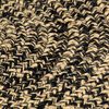 vidaXL Tapis fait &agrave; la main Jute Noir et marron 180 cm
