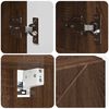 vidaXL Ensemble de mobilier de salle de bain 4 pcs Ch&ecirc;ne brun