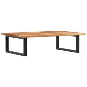 vidaXL &Eacute;tag&egrave;re de vasque murale acier et bois massif d'acacia