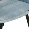 vidaXL Fauteuil avec repose-pieds Denim Bleu Toile patchwork