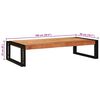 vidaXL &Eacute;tag&egrave;re de salle de bain avec &eacute;tag&egrave;re Marron 100 x 50 x 23 cm