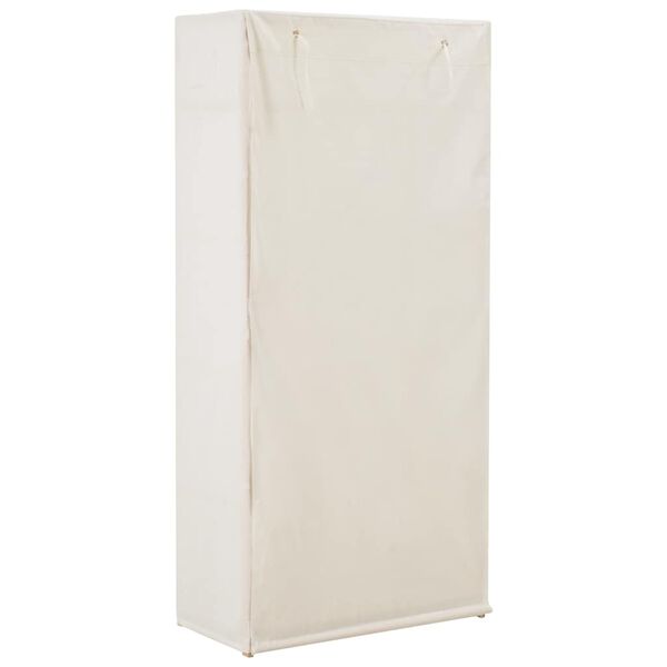 vidaXL Garde-robe Blanc 79 x 40 x 170 cm Tissu