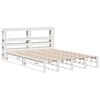 vidaXL Cadre de lit sans matelas blanc 140x190 cm bois de pin massif