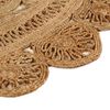vidaXL Tapis Jute tress&eacute; &agrave; la main 150 cm Rond