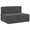 vidaXL Canap&eacute;-lit pliable Gris fonc&eacute; 70 x 72 x 60 cm Tissu