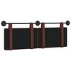 vidaXL T&ecirc;te de lit suspendue Brun Brillant 130 x 55 x 5 cm PU antique
