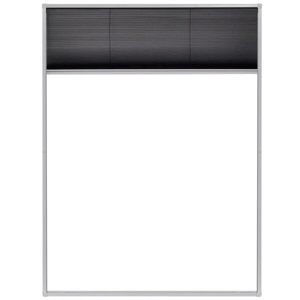 vidaXL Moustiquaire plissée pour fenêtre Aluminium 60 x 80 cm