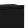 vidaXL Table de chevet noir 45x34x44,5 cm bois d&rsquo;ing&eacute;nierie