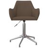 vidaXL Chaise pivotante &agrave; manger taupe tissu