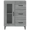 vidaXL Buffet sonoma gris 69,5x34x90 cm bois d'ing&eacute;nierie