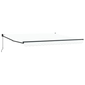 vidaXL Auvent r&eacute;tractable Blanc 400 &times; 300 cm