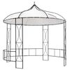 vidaXL Belv&eacute;d&egrave;re 300 x 290 cm Blanc Rond