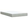 vidaXL Sommier &agrave; lattes de lit et matelas Gris clair 120x200cm Velours