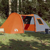 vidaXL Tente familiale &agrave; d&ocirc;me 6 personnes orange imperm&eacute;able