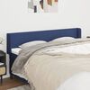 vidaXL T&ecirc;te de lit avec oreilles Bleu 163x16x78/88 cm Tissu