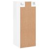 vidaXL Armoire murale blanc brillant 34,5x34x90 cm