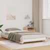 vidaXL Cadre de lit sur&eacute;lev&eacute; Marron 80 x 200 cm Bois massif en pin