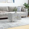 vidaXL Table basse gris b&eacute;ton 50x50x40 cm bois d'ing&eacute;nierie