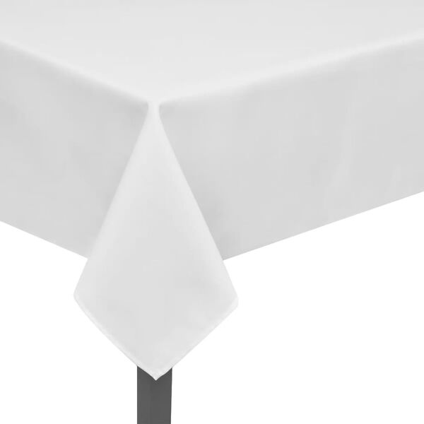 vidaXL Nappes de table 5 pcs Blanc 190x130 cm