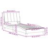 vidaXL Cadre de lit sans matelas Hanko gris clair 90x190 cm tissu