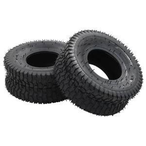vidaXL Pneu de brouette et chambre &agrave; air 4pcs 15x6.00-6 4PR Caoutchouc