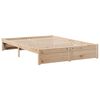 vidaXL Lit biblioth&egrave;que sans matelas 150x200 cm bois massif de pin