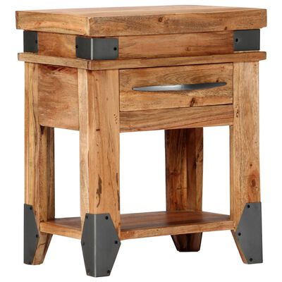 vidaXL Table de chevet 40x30x51 cm Bois d'acacia massif