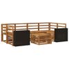 vidaXL Ensemble de canap&eacute;s d'ext&eacute;rieur 7 pc Naturel