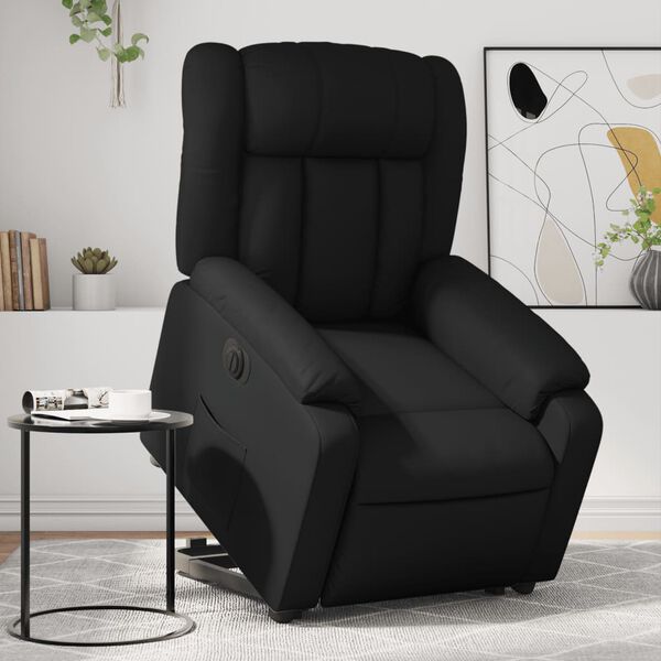 vidaXL Fauteuil inclinable &eacute;lectrique noir similicuir