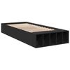 vidaXL Cadre de lit sans matelas noir 75x190 cm