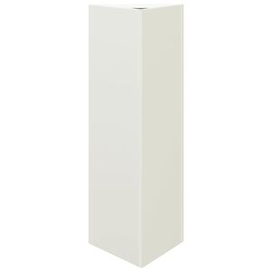 vidaXL Jardini&egrave;re blanc triangulaire 30x26x75 cm acier