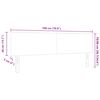 vidaXL T&ecirc;te de lit LED avec t&ecirc;te de lit Gris clair 180 cm Polyester