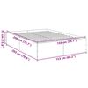 vidaXL Cadre de lit sans matelas sonoma gris 150x200 cm
