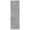 vidaXL Armoire de rangement gris béton 70x42,5x225cm bois d'ingénierie