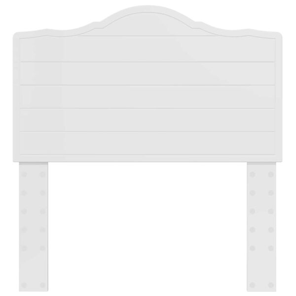 vidaXL T&ecirc;te de lit Blanc Brillant 75 cm Bois d'ing&eacute;nierie