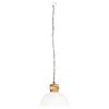 vidaXL Lampe suspendue industrielle Blanc Rond 42 cm E27 Manguier