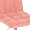 vidaXL Chaises pivotantes &agrave; manger lot de 4 rose velours