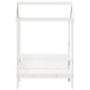 vidaXL Banc avec toit blanc 117,5x70x176,5 cm bois de pin massif