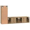 vidaXL Ensemble meuble TV 3 pcs Ch&ecirc;ne artisanal Bois d'ing&eacute;nierie