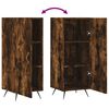 vidaXL Buffet Ch&ecirc;ne fum&eacute; 34,5x34x90 cm Bois d'ing&eacute;nierie